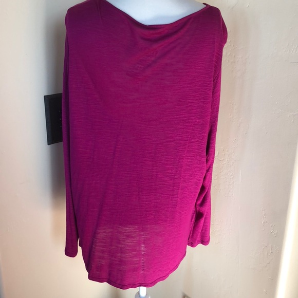 REDUCED! Plus Size Cranberry Sequenced Blouse- NWT - Picture 3 of 6
